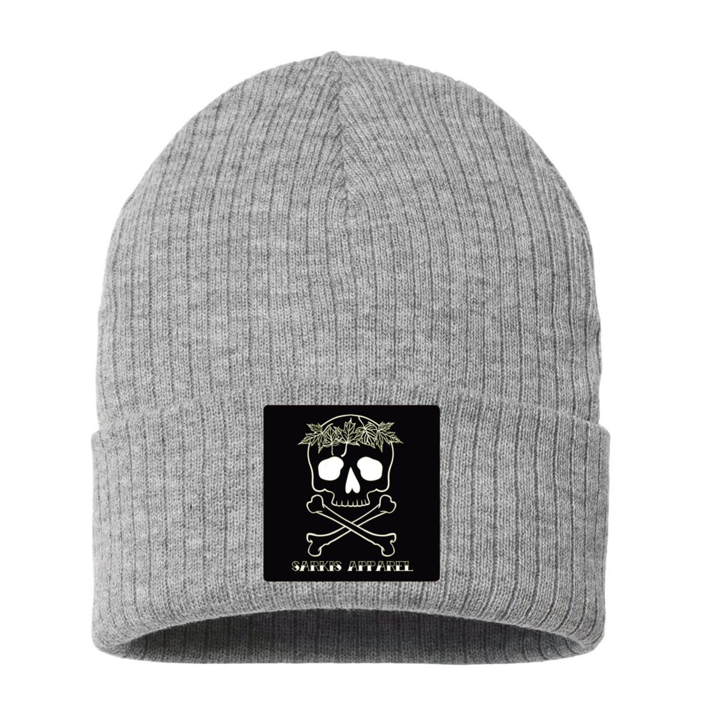 Fall Skull & Crossbones Logo Beanie